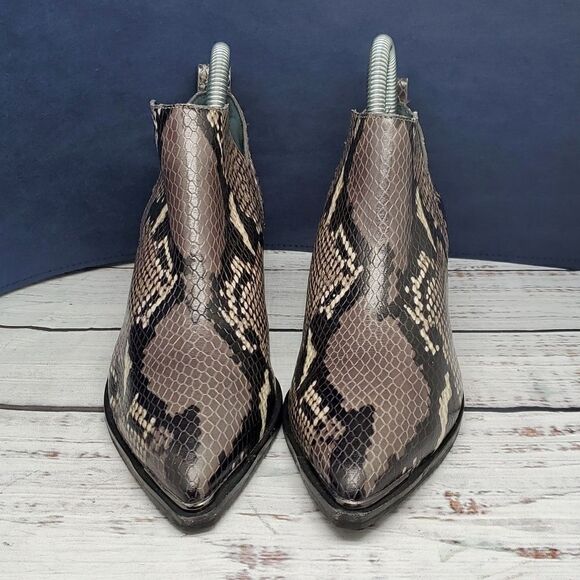 marc Fisher | EUC Mlyamir Snake Ankle boots Booties Size 5 - Picture 3 of 9